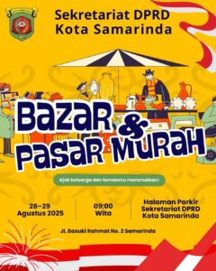 Sekretariat DPRD Samarinda Gelar Bazar & Pasar Murah Meriah HUT RI ke-80